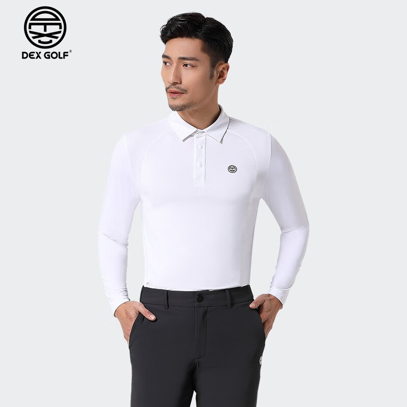dex golf 高尔夫服装男士长袖t恤春夏季新品休闲男装polo领长袖 2色可