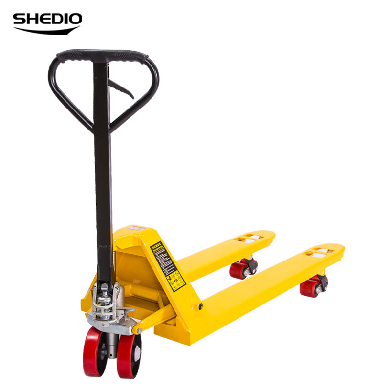 晟雕 ac2吨手动液压叉车 550mmpu轮 地牛搬运托盘升降