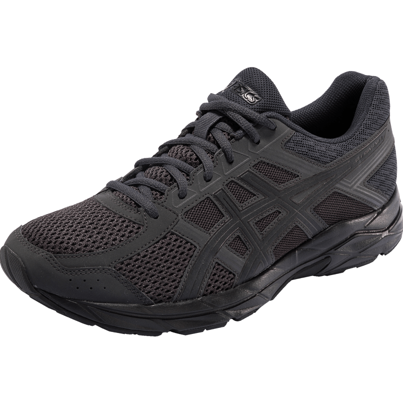 亚瑟士ASICS男鞋跑步鞋缓震透气运动鞋GEL-CONTEND 4  黑色/黑色 43.5