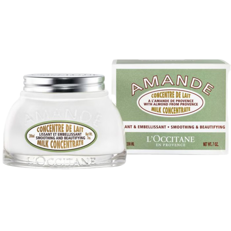 歐舒丹（L'OCCITANE）杏仁奶濃縮液身體乳潤膚乳絲滑質(zhì)地光滑細膩長效保濕滋潤 200ml NO COLOR os