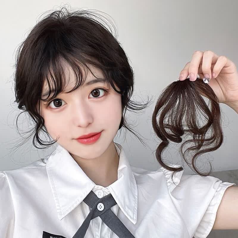 唐妮 仿真刘海假发女前额空气卷发假刘海无痕羊毛卷刘海假发片BFM 深棕色属于什么档次？