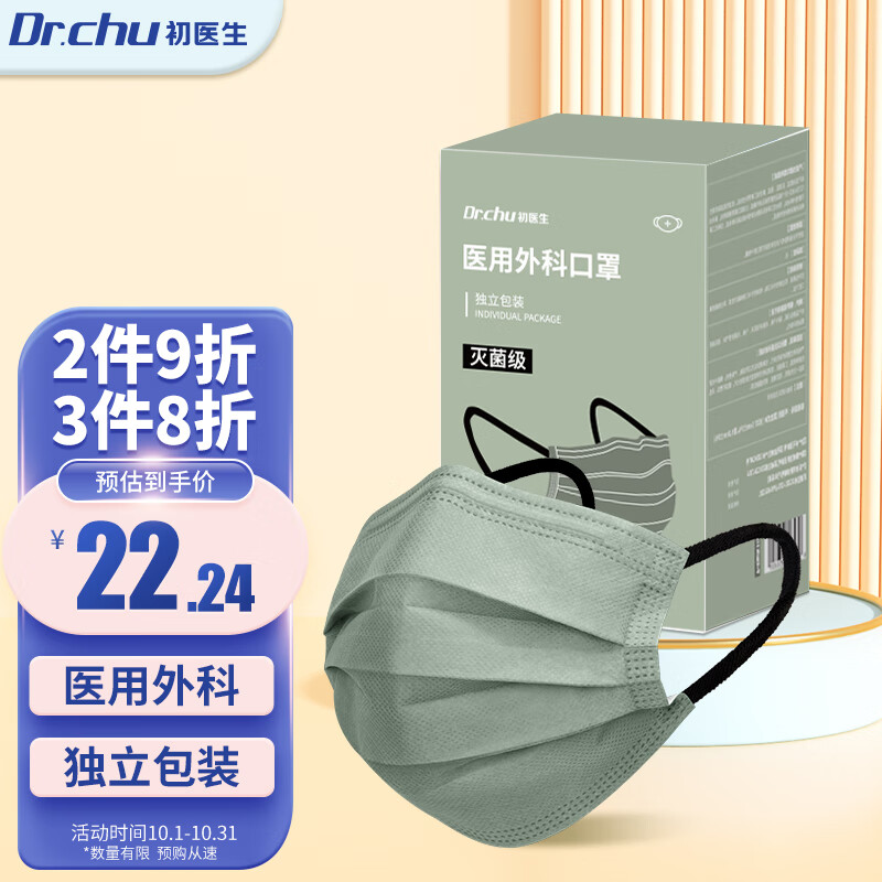 初医生（Dr.Chu）口罩：三层防护透气防尘灭菌口罩价格走势