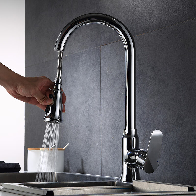 仁聚益四方三联水龙头 锌合金冷热浴缸三联水龙头 浴室暗装淋浴混水