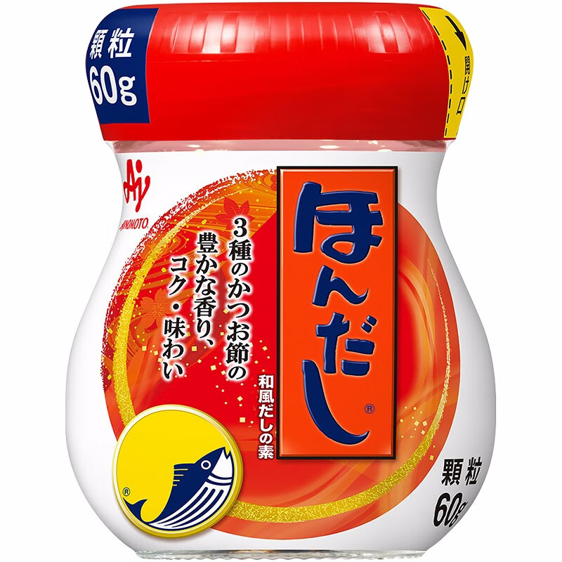 味之素（Ajinomoto） 味之素木鱼素60g海鲜鲣鱼风味调味料关东煮味增汤料日本原装进口 单瓶