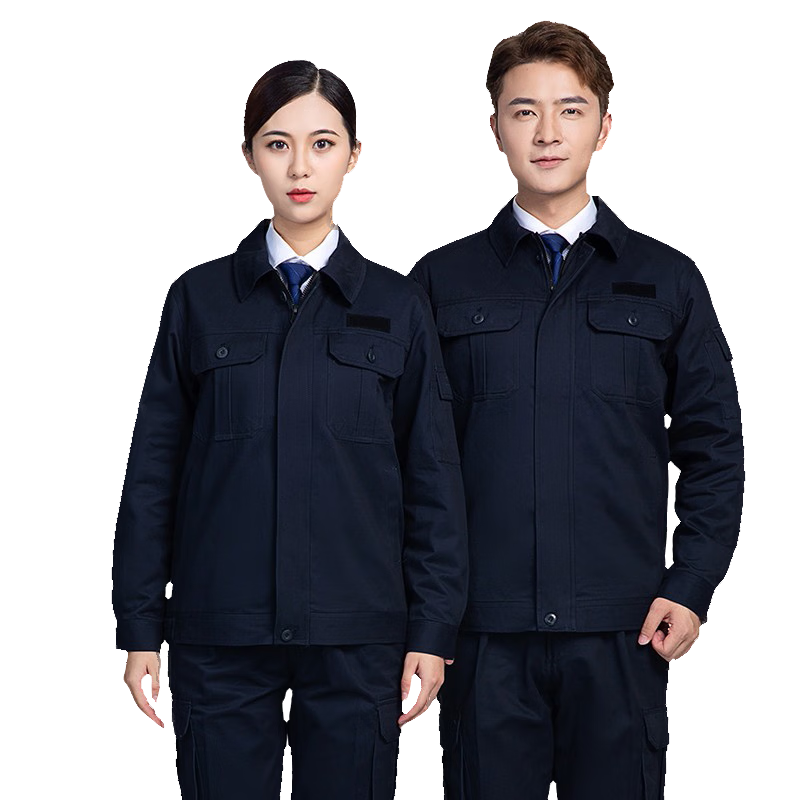 保羅嵐芝純棉秋冬工作服套裝男國家電網(wǎng)勞保服雙層加厚工地電焊工程服定制