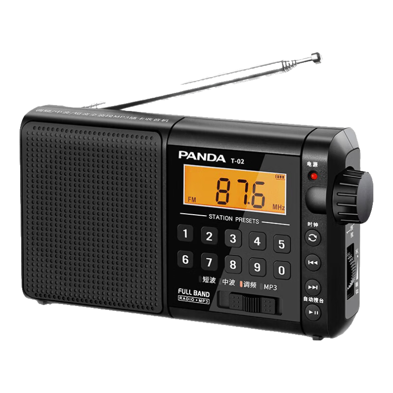 ��è��panda��T-02 ȫ�������������˲忨TF����Я��ʽ�ɳ��㲥���ر��ð뵼��(������)