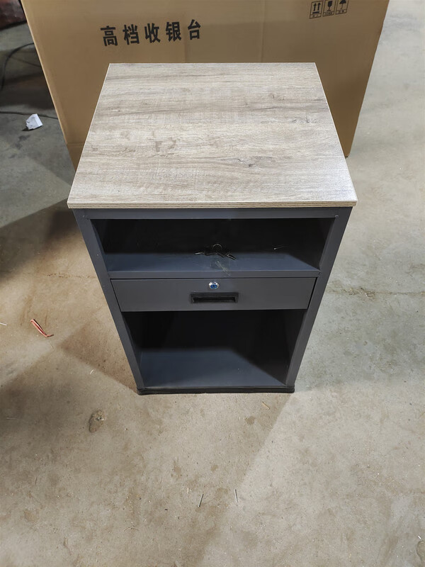 馨迪超市电子秤打称台收银台小型简约铁质散称台称重台不锈钢称柜台桌