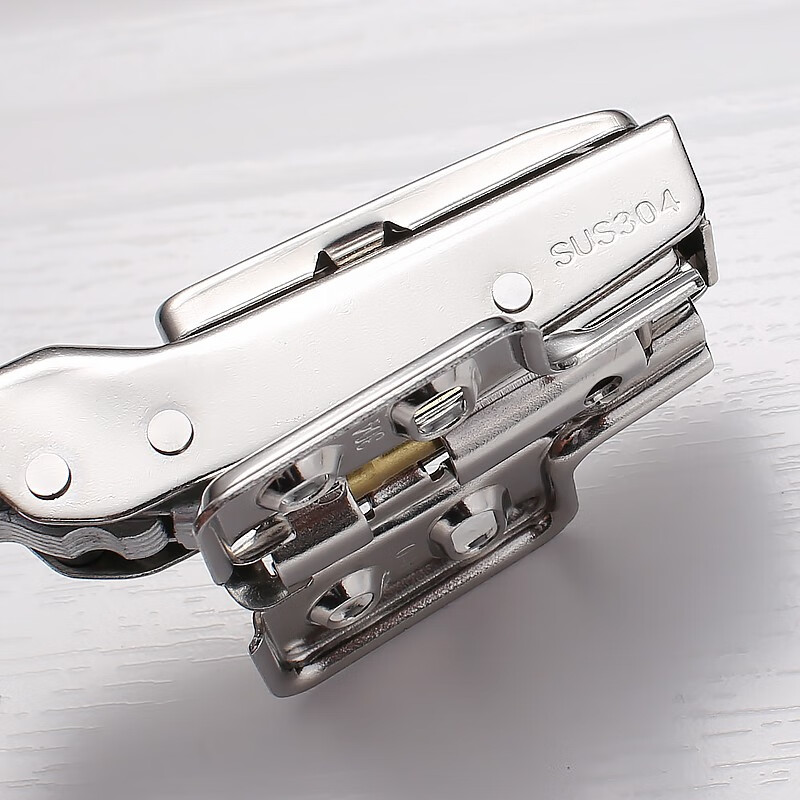 汇泰龙 五金静音铰链柜门合页 304不锈钢阻尼液压缓冲飞机铰链两只装