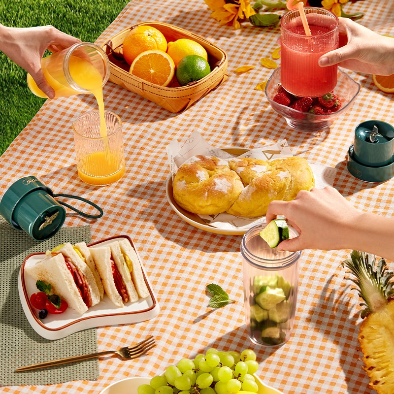 美的榨汁机小型便携果汁杯电动家用迷你多功能榨汁随行杯-LZ4X2-100C