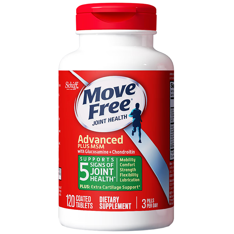 Move Free【B站专享】MoveFree益节氨糖软骨素绿瓶120粒MSM护关节美国进口