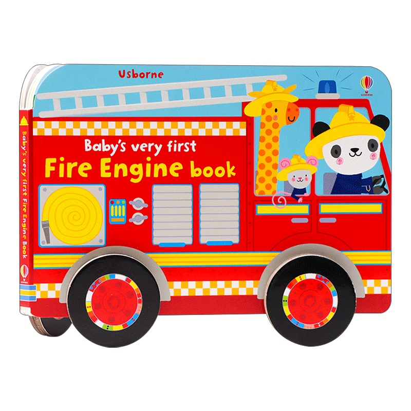 babys very first fire engine book 消防车纸板造型书 英文版 进口
