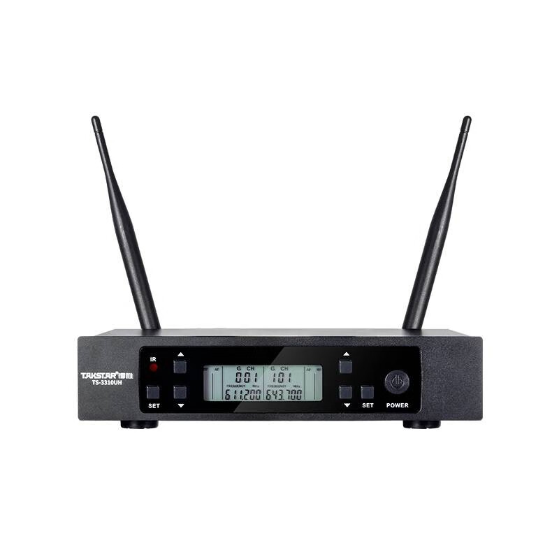 得胜（TAKSTAR）TS-3310UH专业远距离无线话筒 一拖二会议家用声卡直播舞台演出唱歌校园演讲主持专用领夹式麦克风 得胜TS-3310UH 无线手持麦克风