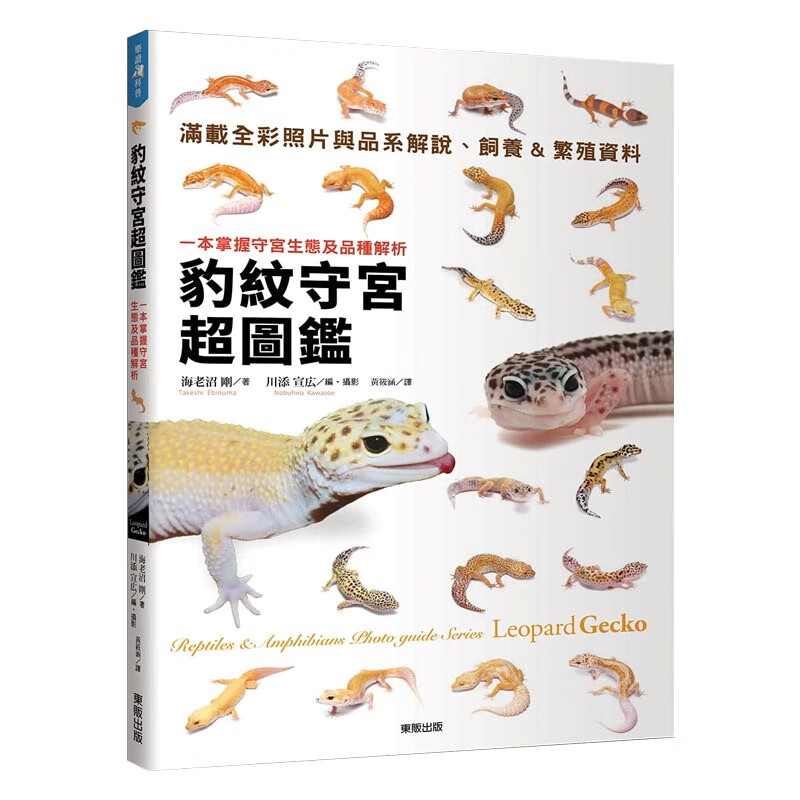 现货 豹纹守宫超图鉴：一本掌握守宫生态及品种解析 台版原版 海老沼刚 台湾东贩 两栖爬虫百科图鉴