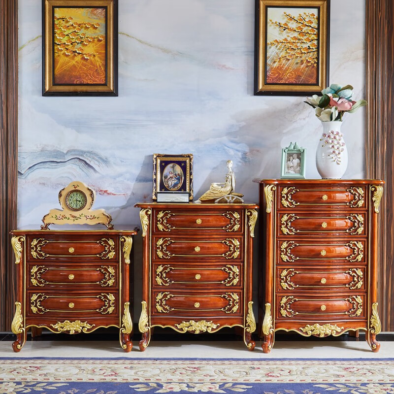 【三斗柜】尺寸:75*45*75cm 如图【木台面】