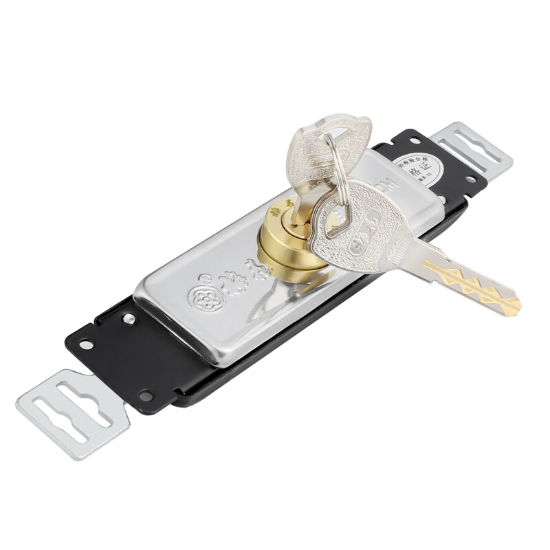 梅花（BLOSSOM）卷帘门锁 中开卷闸门锁 商铺仓库防盗门锁 C级锁芯铜芯铜钥匙DZ01