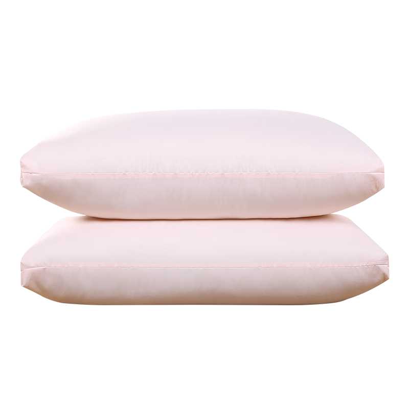 安睡宝（SOMERELLE） 枕头 四孔抗菌纤维枕高弹枕单人家用枕芯 一对拍2 粉黛玉立体高弹枕-低枕19元