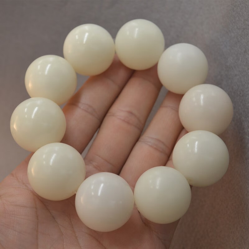 北怡白玉菩提根圆珠手串手持星月佛珠男女文玩手链金刚菩提子凤眼配饰