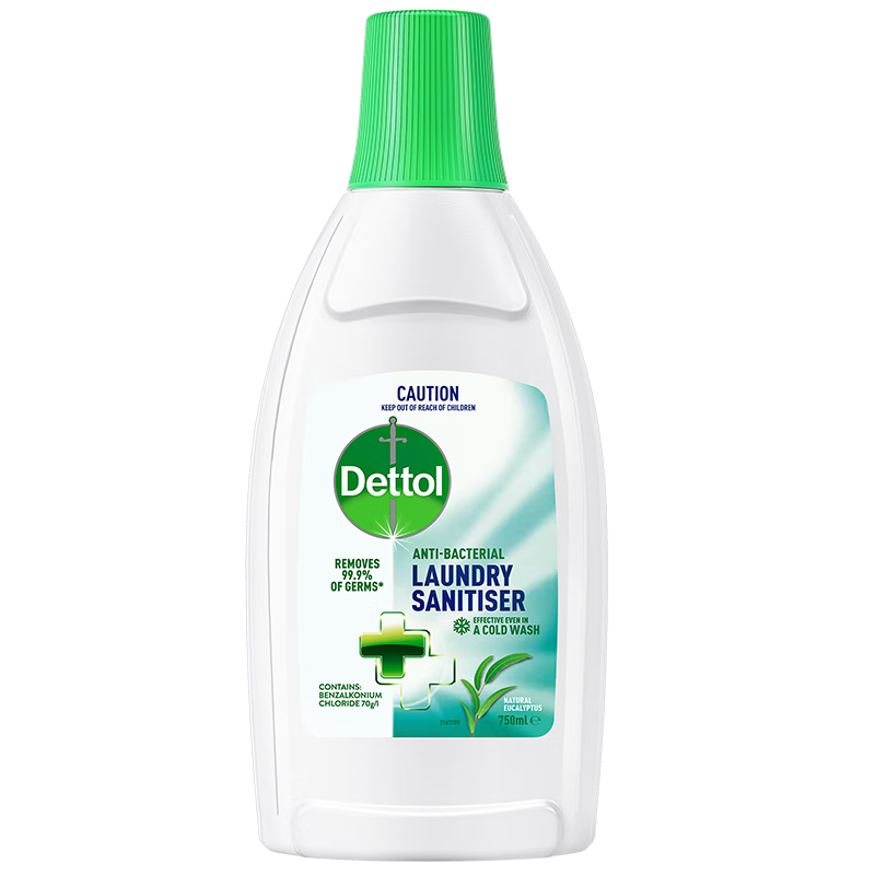 滴露（Dettol）衣物除菌液内衣裤除菌 纯白椰香750ml 除真菌祛异味 99.9%杀菌