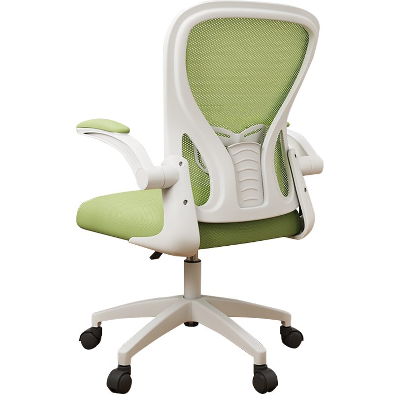 舒客艺家 电脑椅办公椅职员网椅转椅会议椅人体工学椅子家用电脑椅子靠背椅休闲椅培训椅学生学习椅 SK-电脑椅-白绿