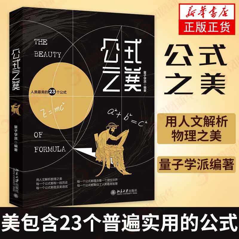 包邮】公式之美 用人文解析物理之美 科普读物 美包含23个普遍实用的公式 青少年科普读物书籍