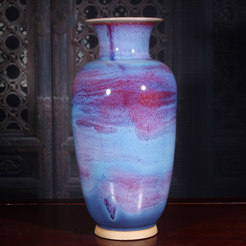 未心  [35cm系列]钧瓷时尚当代钧瓷窑大气礼品摆件钧瓷花瓶商务客厅