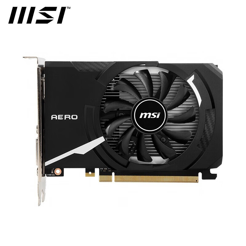 微星（MSI）GT 1030 AERO ITX 2GD4 OC 办公台式机电脑游戏独立显卡 GT1030 AERO ITX 2GD4 OC