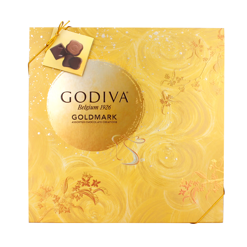 歌帝梵(GODIVA) 流金系列巧克力礼盒19颗装215g 中秋节限定进口巧克力 225.65元