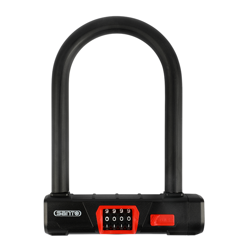 賽拓U型四位密碼鎖 自行車鎖 門鎖山地車鎖 密碼u型鎖 【0542】u型四位密碼鎖