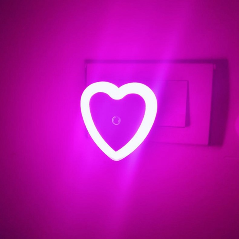 澳颜莱情调夜灯 卧室情趣爱心小夜灯昏暗情人浪漫梦幻粉色女生暖光