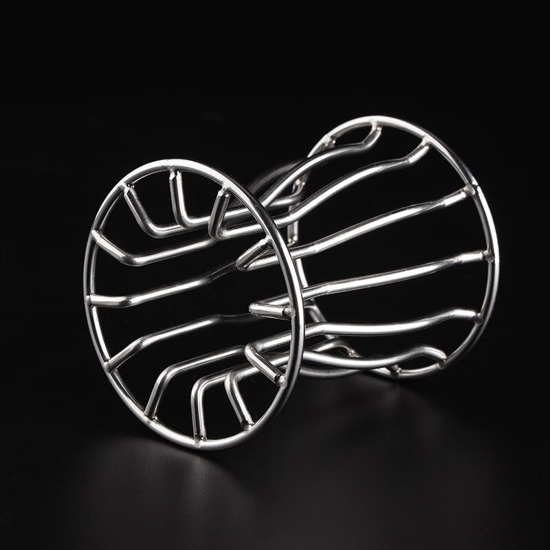 新款圆形镂空肛塞男女同用后庭开发扩肛器私处窥探灌肠清洗金属不锈钢