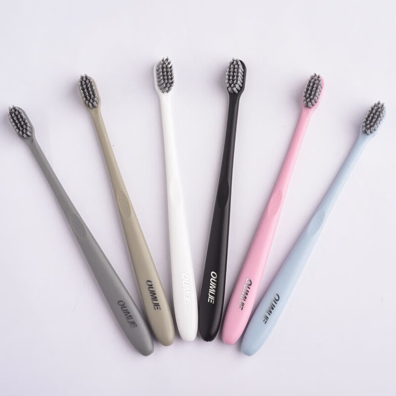 水裳云朵成人软毛牙刷男女情侣款窄刷头极简设计日系6只装小头牙刷 软毛 6支 独立包装