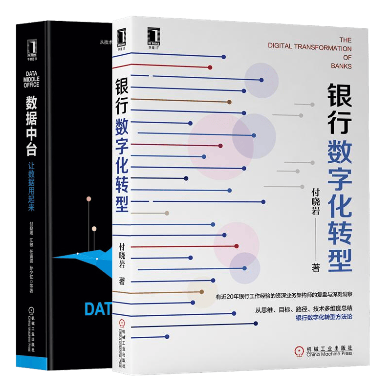 银行数字化转型 付晓岩+数据中台让数据用起来 大数据架构中台战略书籍