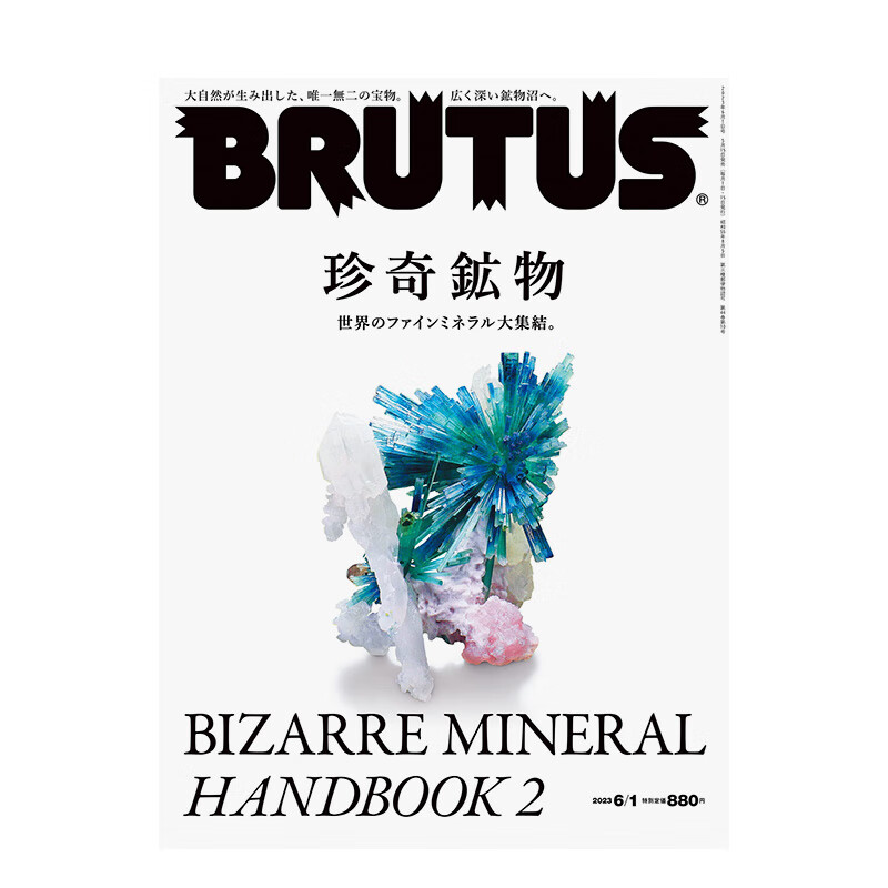 Brutus布鲁特斯 2023年10期 NO.985 珍奇鉱物 BIZARRE MINERAL HANDBOOK 2 日文原版期刊生活杂志 善本图书 Brutus布鲁特斯(日本) -共23期