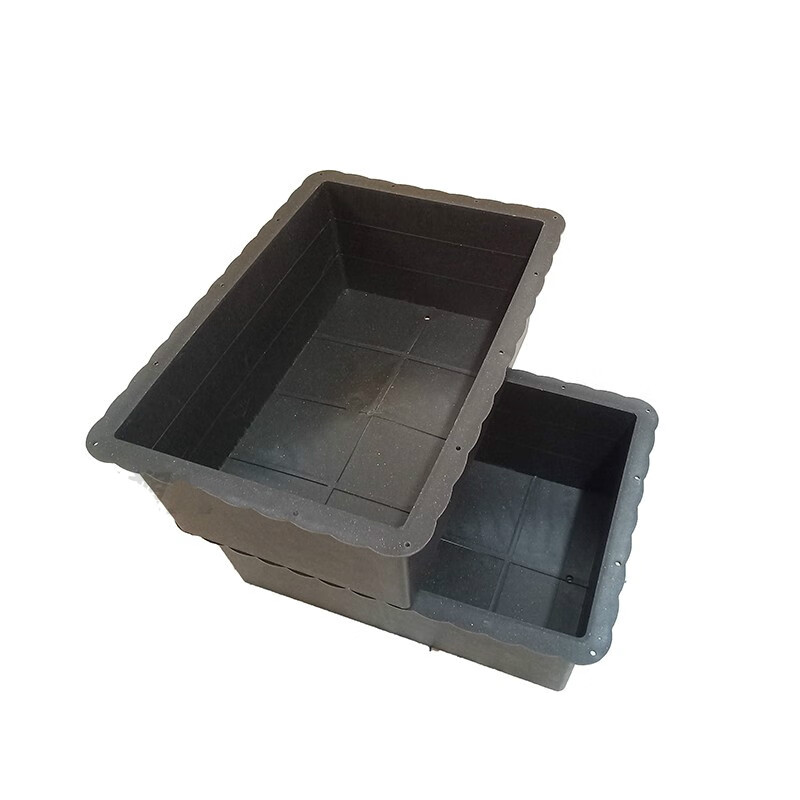 桥架预留方盒 预埋盒 通风桥架方孔洞口方形双排水管预留洞模具 黑色