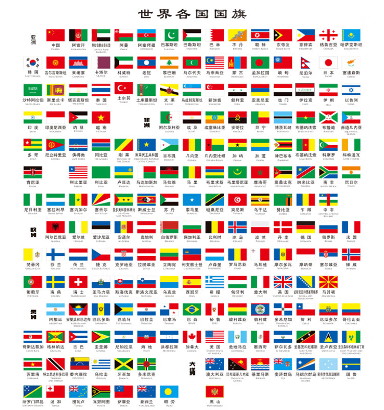 腾澜各国小外国手摇旗小旗子 中国美国英国加拿大澳大利亚德国法国