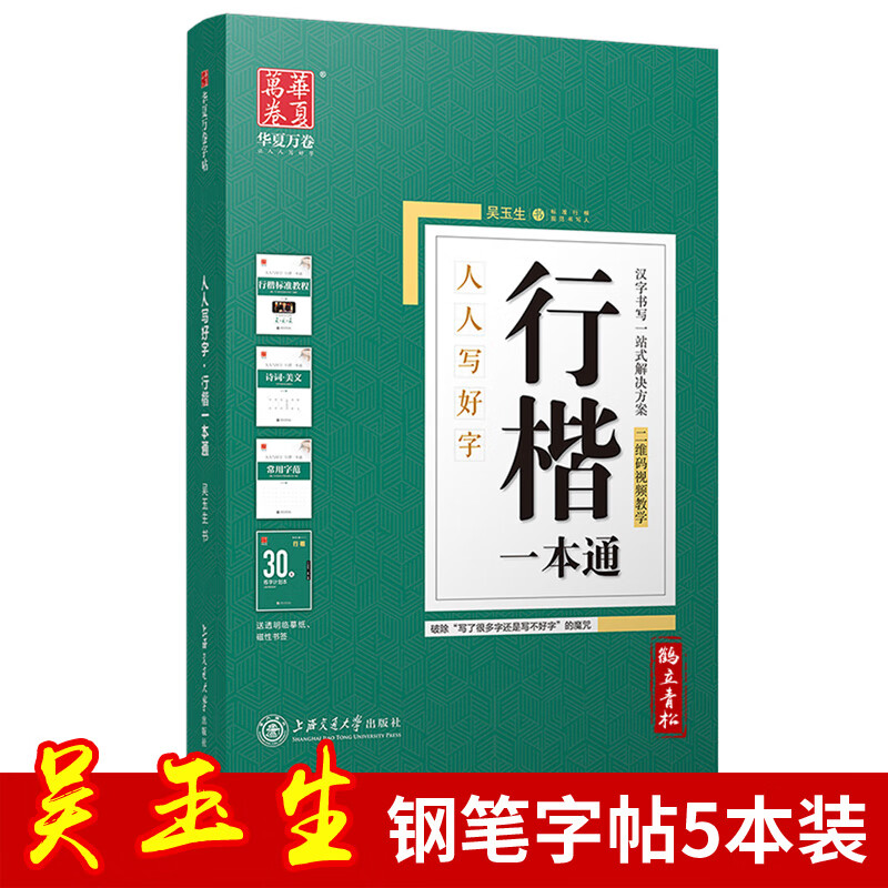 吴玉生行楷钢笔字帖行楷一本通30天速成计划成人大学生女生男生初学者