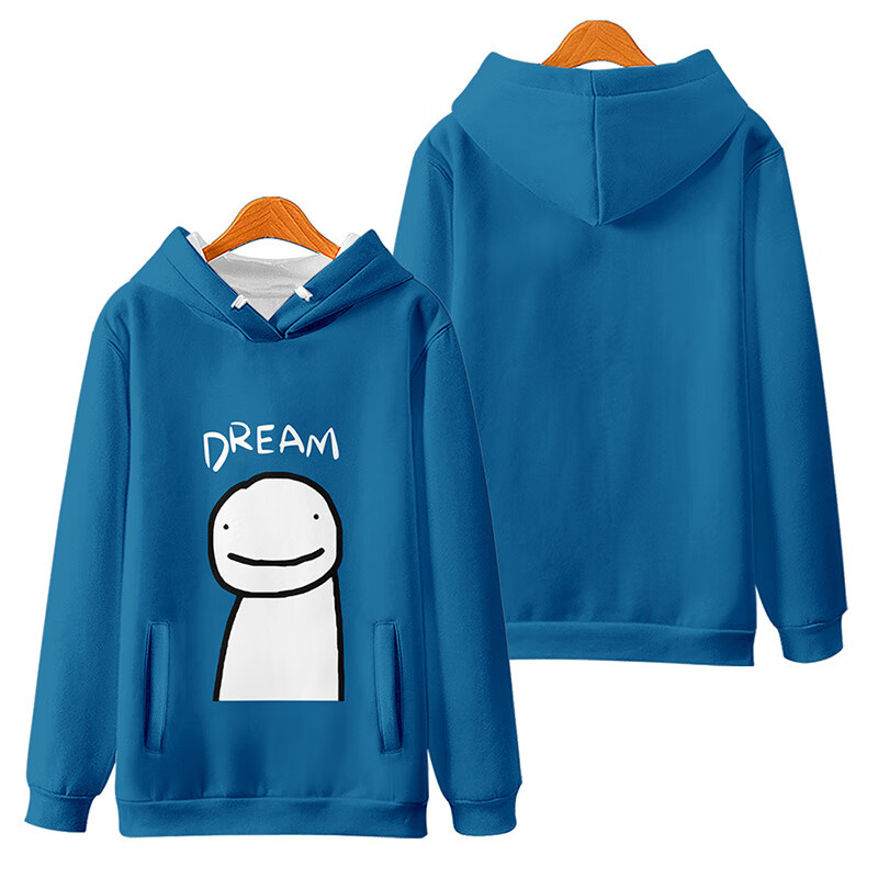 简顾 我的世界dream连帽加绒卫衣男卡通印花cos衣服动漫周边外套秋冬