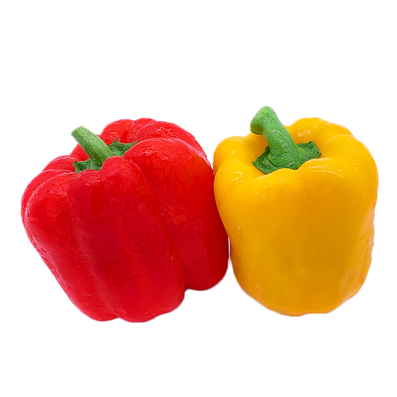 綠食者 紅黃彩椒450g 燈籠椒 方椒甜椒 沙拉食材新鮮蔬菜