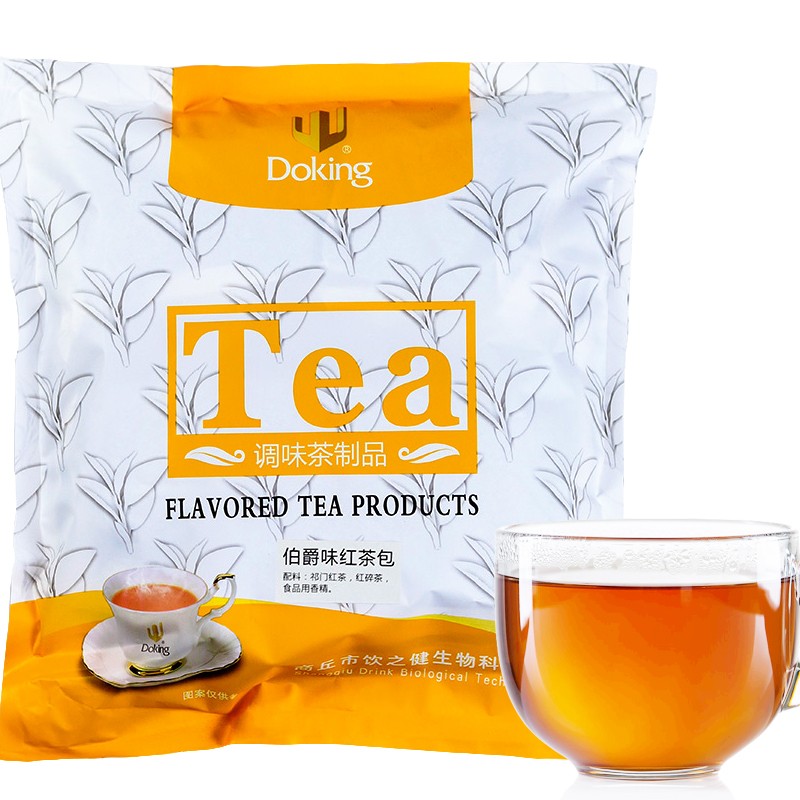 doking盾皇精选红茶包60g*10包调味红茶伯爵红茶包茉香绿茶免滤袋茶
