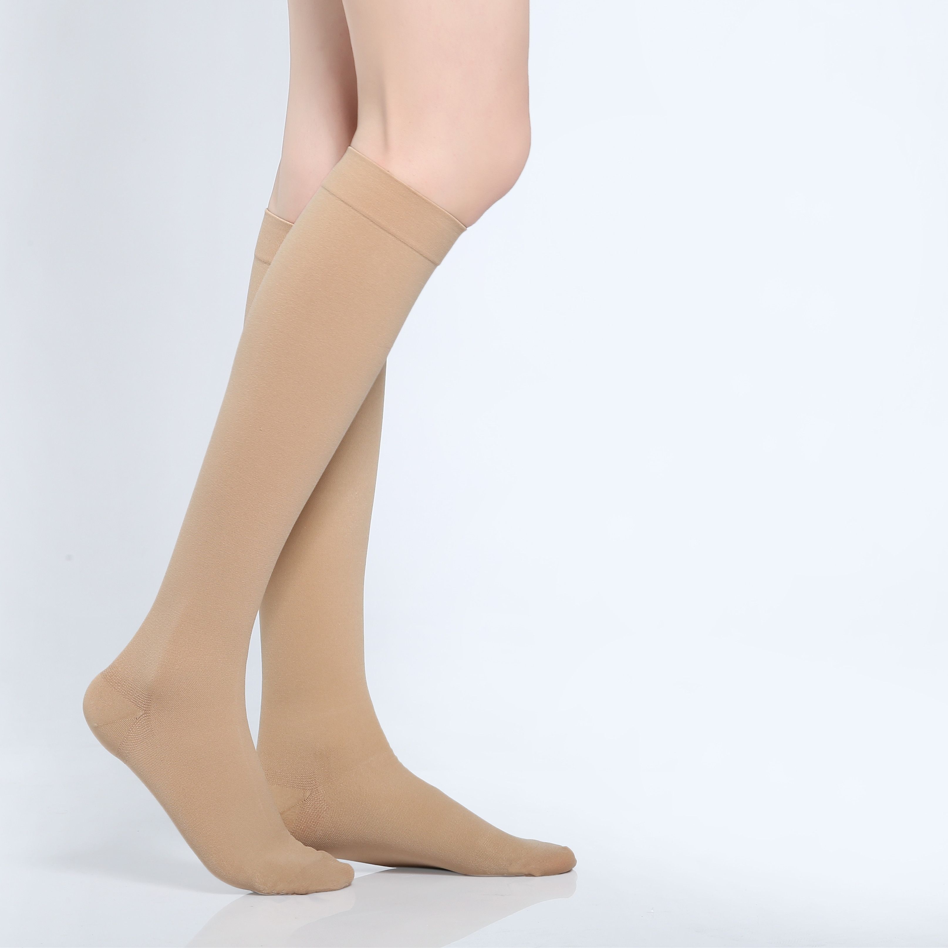 医用治疗型静脉曲张弹力袜中筒术后护腿防血栓男女器械保健 中筒肤色