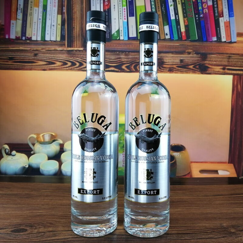白鲸牌贵族系列风味伏特加500毫升*1瓶beluganoble原装进口俄罗斯白酒