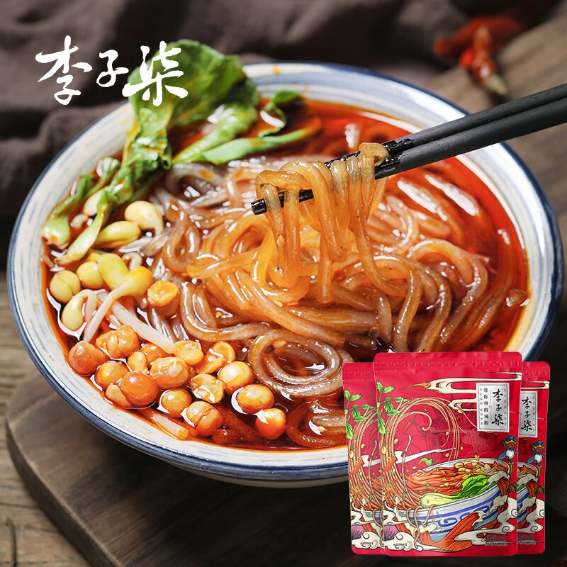 【旗舰店】李子柒 薯你弹酸辣粉 252g*3袋