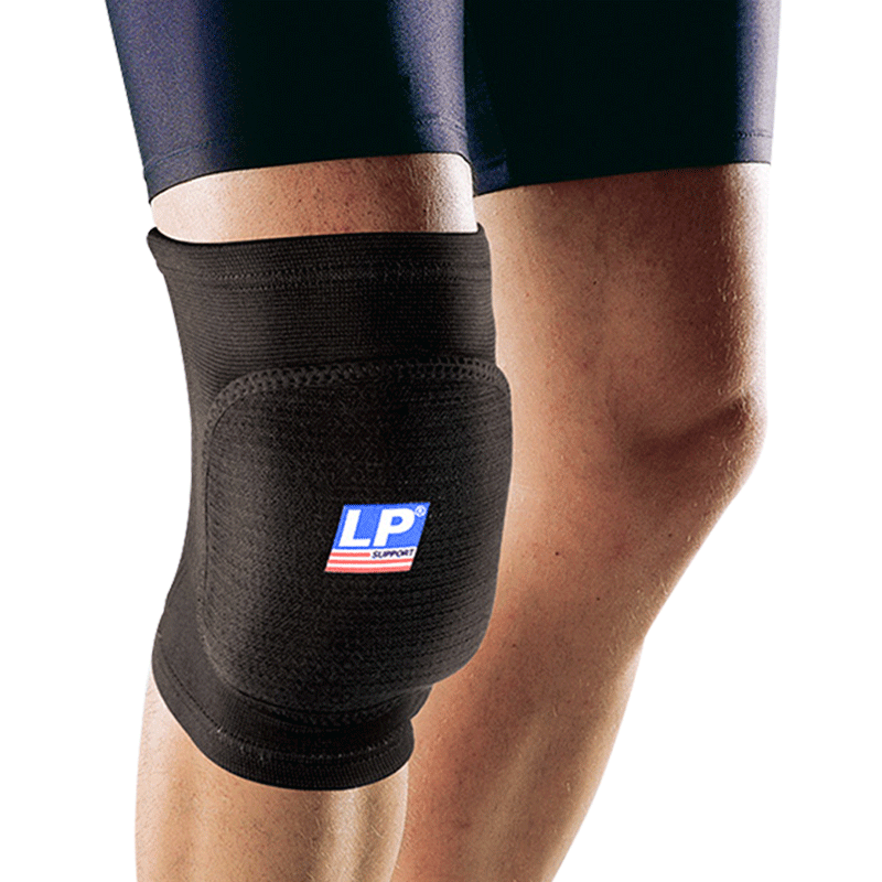 LP 609加厚垫片跪地防撞防磕碰护膝排球护膝守门员运动护具 黑色