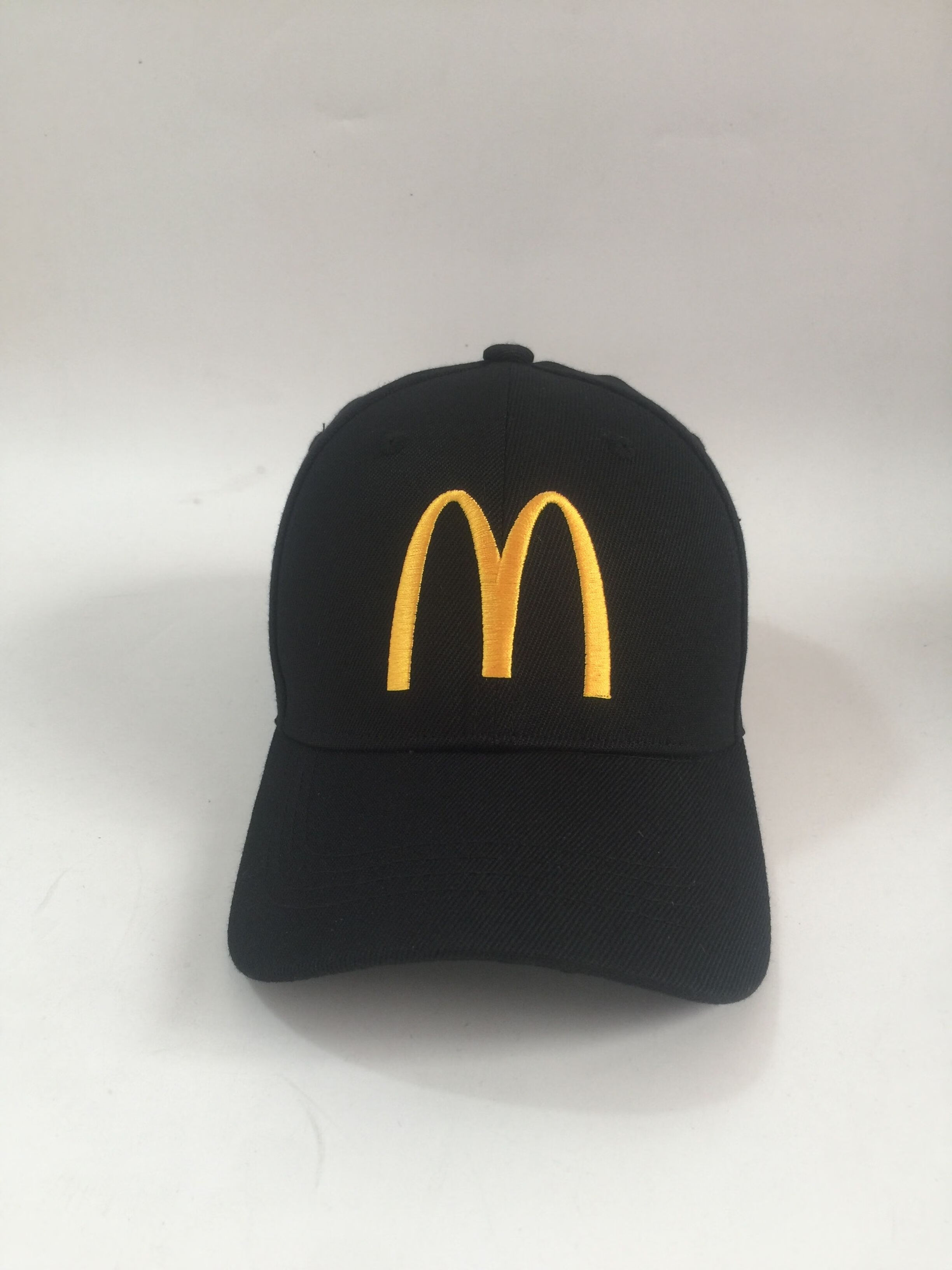 霜魄麦当劳帽子现货服务员工作鸭舌帽棒球帽广告帽麦当劳刺绣遮阳帽子