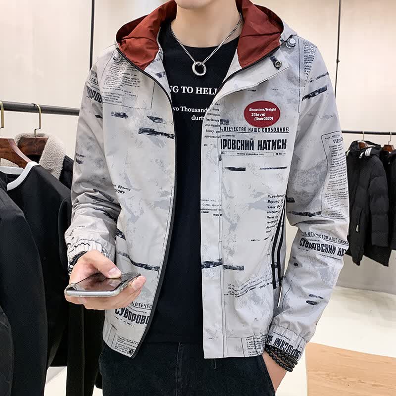 青少年初高中生痞帅18岁17靓仔小帅哥潮男式外套秋季新款韩版夹克男