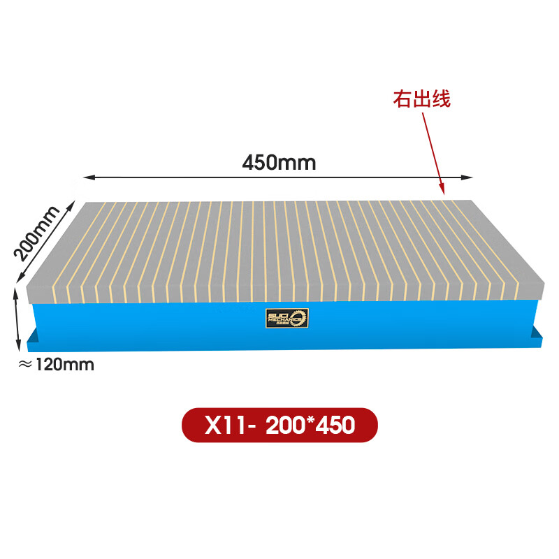驭舵m7130平面磨床用强力电磁吸盘x11-300*680电磁吸盘强力磁盘大水磨