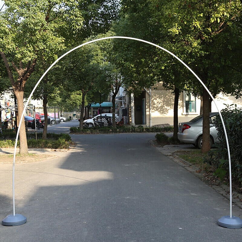 气球拱门架子pvc气球拱门支架pvc杆子透明立柱注水底座可拆卸结婚庆