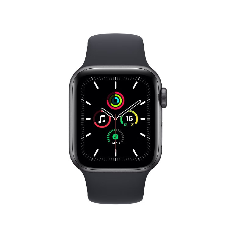 apple 苹果() 新款watch se运动电话男女情侣蜂窝款蓝牙智能手表 黑色