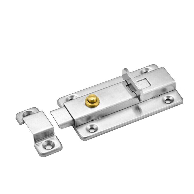 tlxt加厚不锈钢自动弹簧插销锁扣卫生间门扣门栓防盗木门门插明装门销