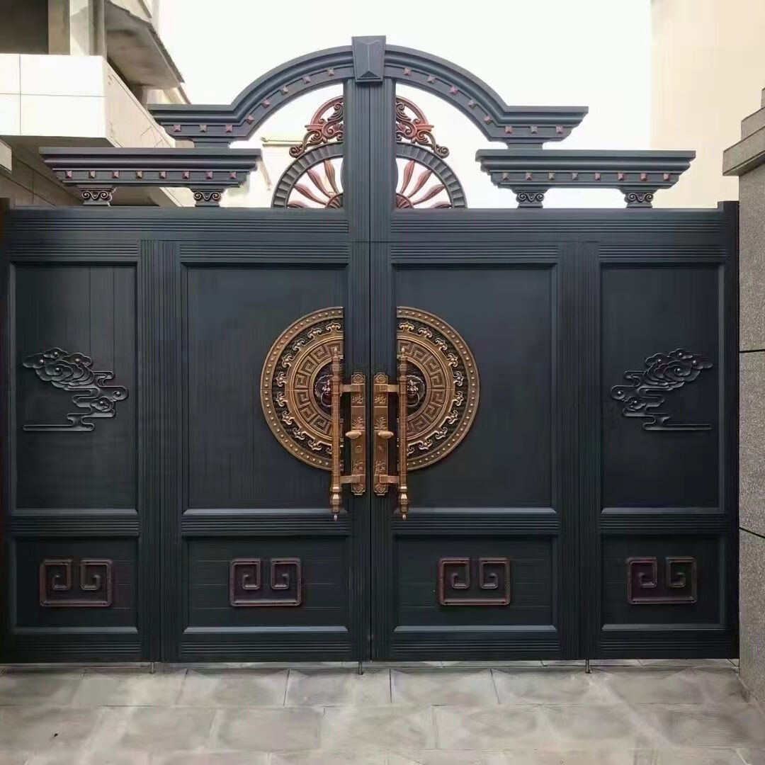 不锈钢大门烤漆大门对开门双开门入户门农村大门 普通